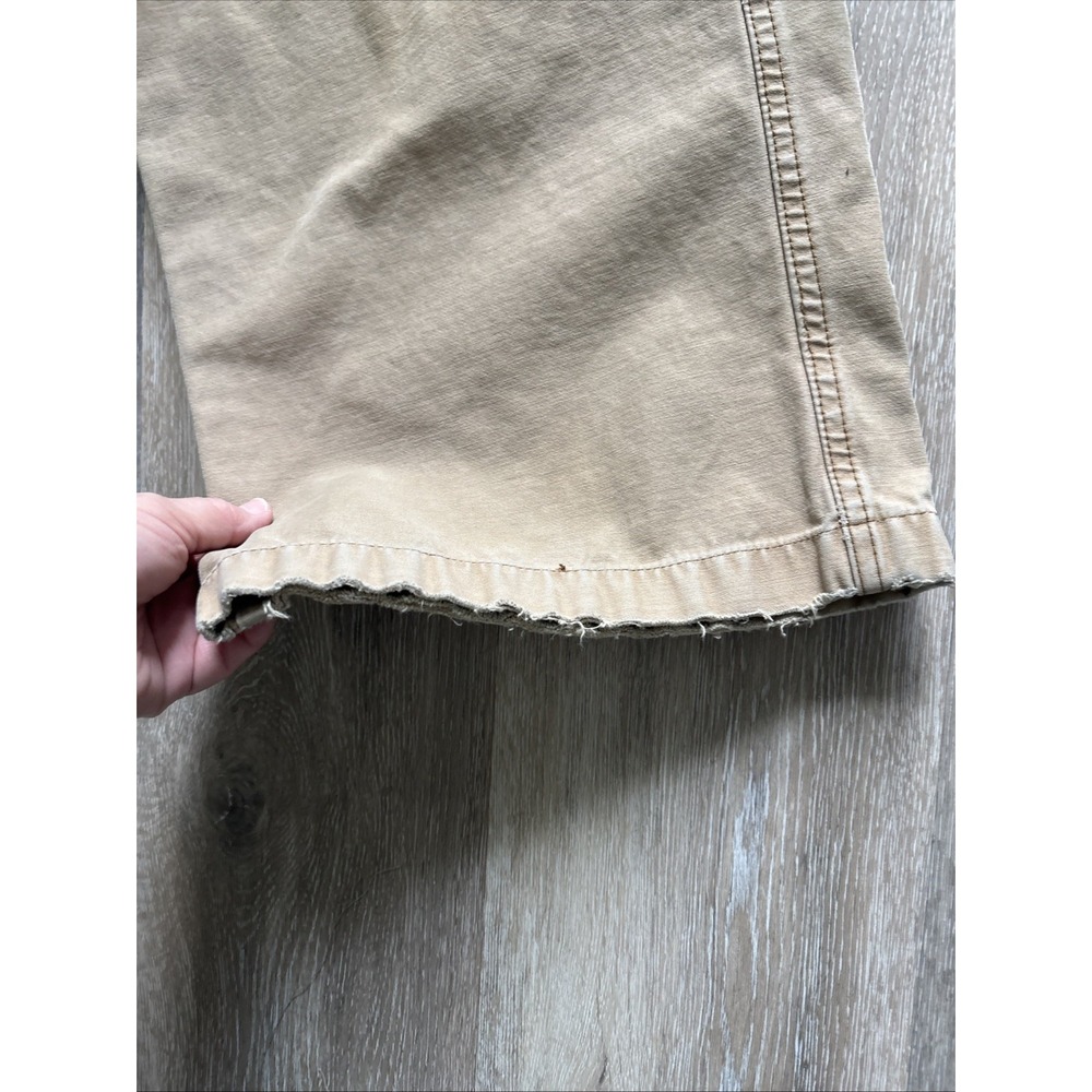 Polo Jeans Co. Ralph Lauren Vintage Tan Cargo Pants 90s Y2K 40X30 Freighter Pant - Picture 6 of 16